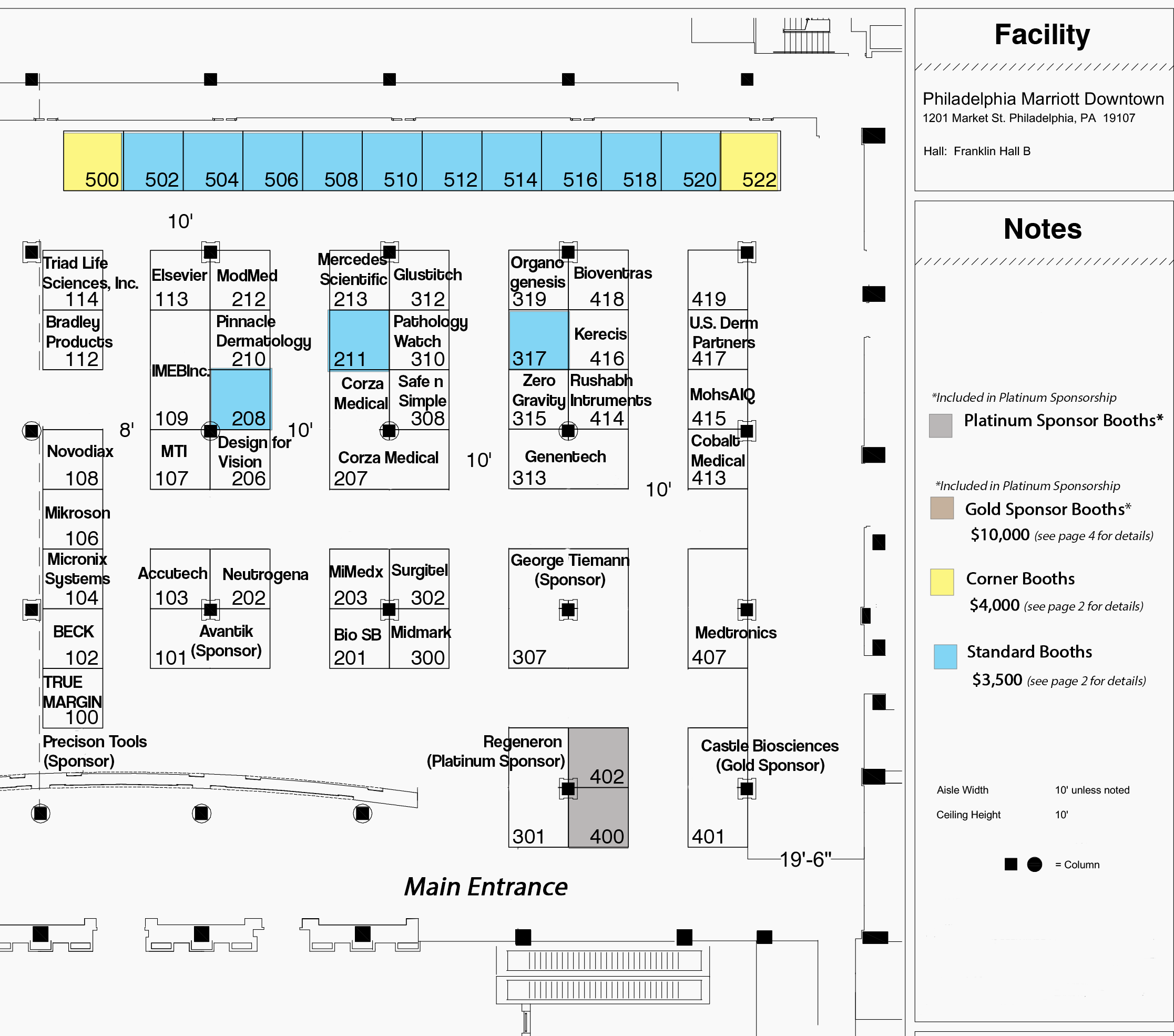 2022 annual meeting exhibit hall floor plan