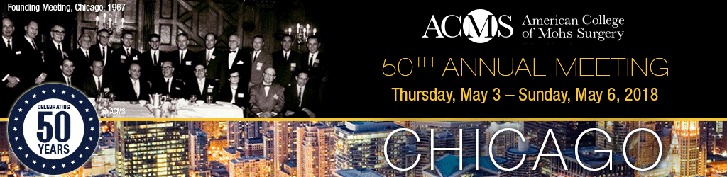 ACMS 50th Annual Meeting, May 3-6, 2018, Chicago